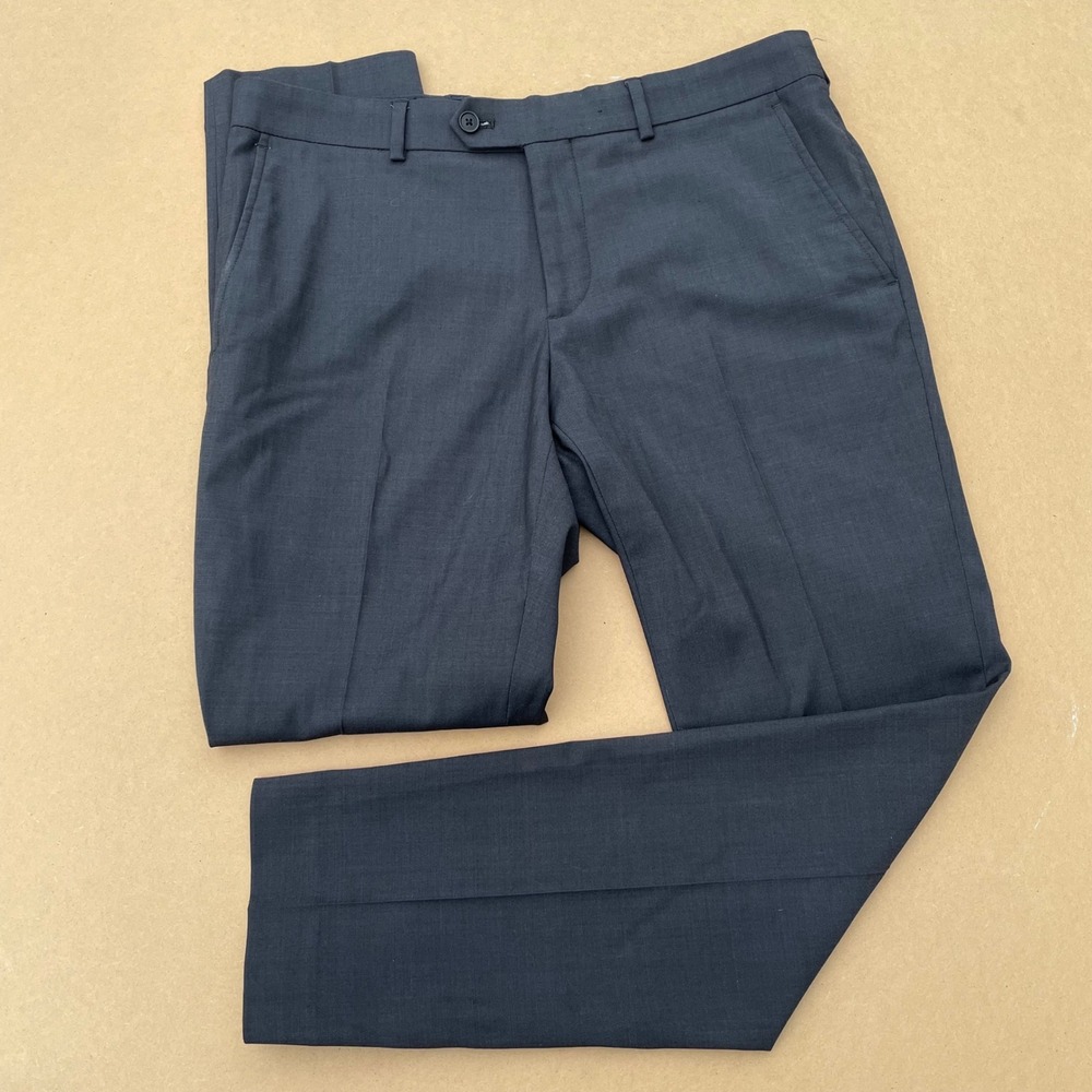 Original Penguin Dress Pants Mens 32 x 29.5 Charcoal Grey Wedding Office Wool